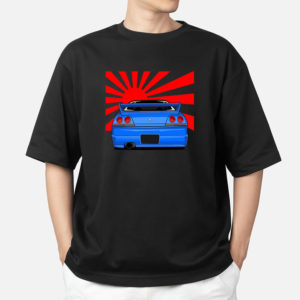 r34 skyline gtr oversized tshirt